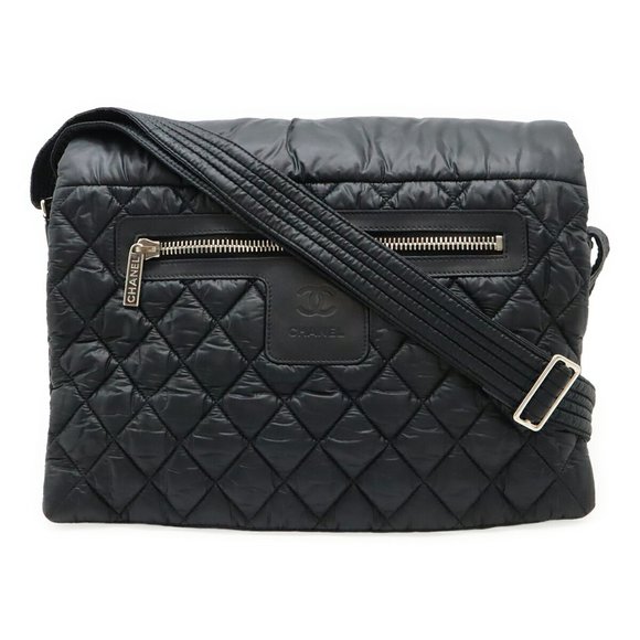 CHANEL Black Leather Shoulder Bag - Picture 1 of 10